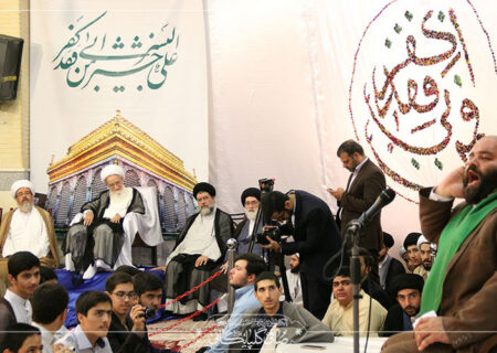 تصاویر مراسم عمامه‌ گذاری طلاب مدرسه علمیه اباصالح المهدی در عید سعید غدیرخم