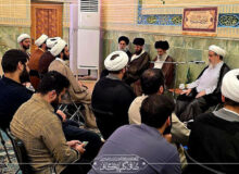 گزارش تصویری دیدار جمعی از طلاب کرمانشاهی با استاد عالیقدر حاج محمد حسن صافی