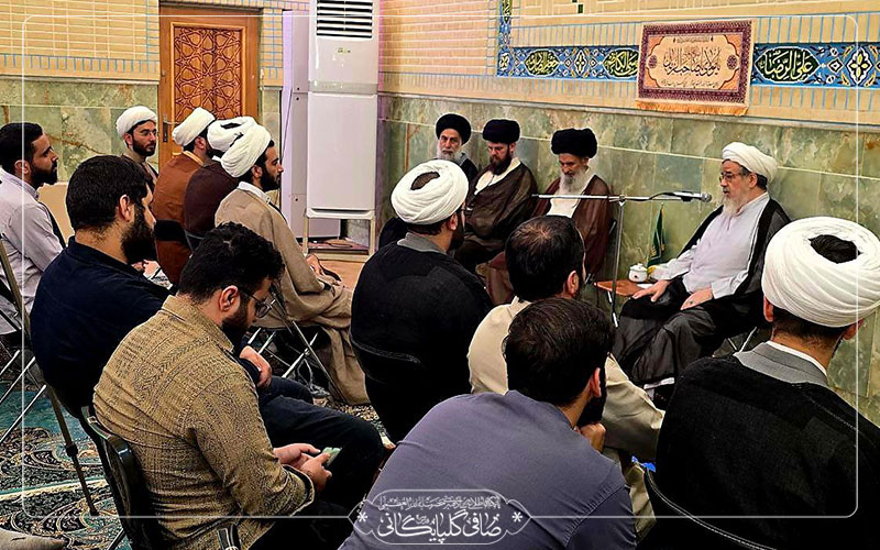 گزارش تصویری دیدار جمعی از طلاب کرمانشاهی با استاد عالیقدر حاج محمد حسن صافی