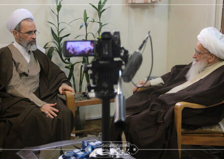 گزارش تصویری دیدار حجت‌ الاسلام و المسلمین اعرافی، ریاست محترم جامعه المصطفی العالمیه و امام جمعه قم