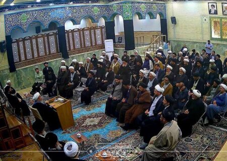 دیدار مبلغین ایام فاطمیه با  استاد معظم حاج شیخ محمد حسن صافی گلپایگانی