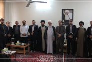 دیدار مدیرکل آموزش و پرورش استان قم با استاد حاج شیخ محمد حسن صافی گلپایگانی