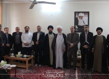 دیدار مدیرکل آموزش و پرورش استان قم با استاد حاج شیخ محمد حسن صافی گلپایگانی